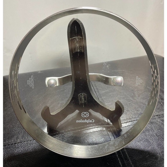 Calphalon 0813415 Glass Steel Replacement Pot Strainer Lid Steel Handle 6 3/8 in - Picture 2 of 4